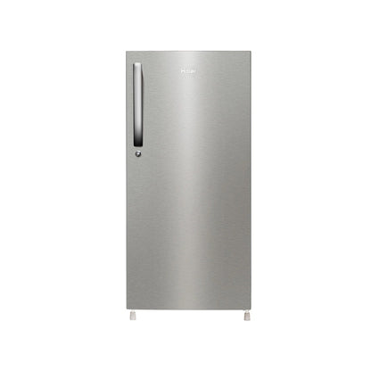 Haier 190L 2 Star Single Door Refrigerator (Nickel Steel, HRD-2102BNS-P-190L)