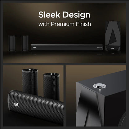 boAt Aavante Bar 3100D, 5.1CH, 260W, 6.5" Wired Subwoofer & Dual Wired Satellites