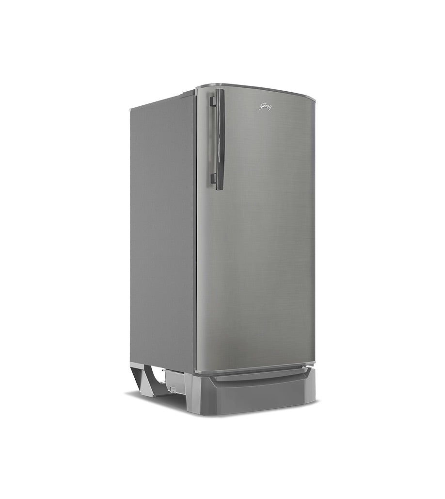 Godrej 180L 2 Star Double Door Refrigerator (Steel Glow, RIOPLS 205B TDF ST GL)