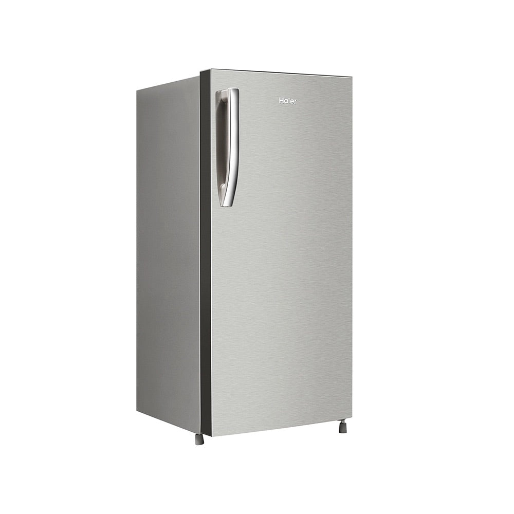 Haier 190L 2 Star Single Door Refrigerator (Nickel Steel, HRD-2102BNS-P-190L)