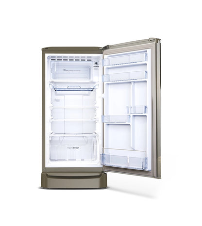 Godrej 180L 2 Star Double Door Refrigerator (Steel Glow, RIOPLS 205B TDF ST GL)