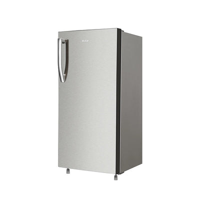 Haier 190L 2 Star Single Door Refrigerator (Nickel Steel, HRD-2102BNS-P-190L)