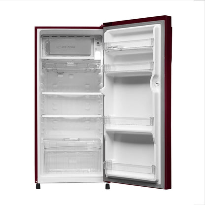 Haier 190L 1 Star Single Door Refrigerator (Red Noisettes, HRD-2101SRN-P)