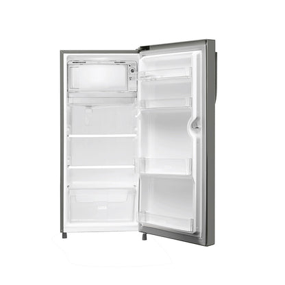 Haier 190L 2 Star Single Door Refrigerator (Nickel Steel, HRD-2102BNS-P-190L)