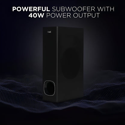 boAt Aavante 1200, 2.1CH, 80W, 5.25" Wired Subwoofer, High Fidelity Stereo Sound